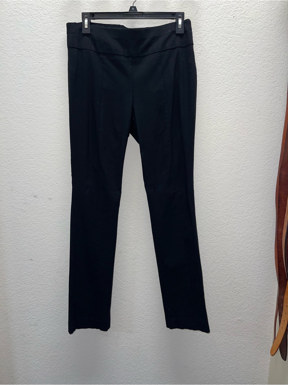 New York & Company Black Straight-Leg Ponte Pants